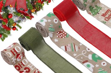 Five Rolls of Christmas Ribbon for $7.50!