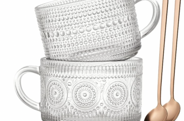 Two Vintage Coffee Mugs with Spoons for $14.98!