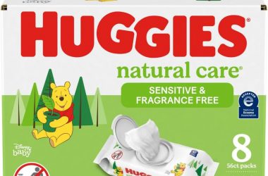 448-Ct Huggies Natural Care Wipes for as low as $8.26!