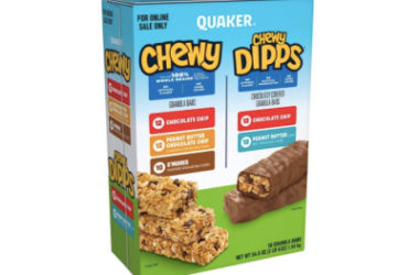 58ct Chewy Granola Bars and Dipps Variety Pack As Low As $8.27 Shipped!