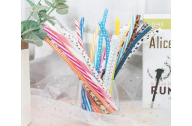 50 Pack Bent Reusable Straws As Low As $11.39!