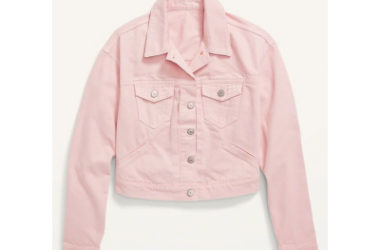 Cropped Pink Jean Jacket Just $20.80 (Reg. $40)!