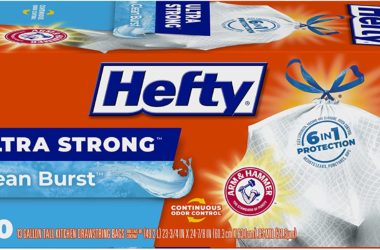 40-Ct Hefty Trash Bags for $5.19!