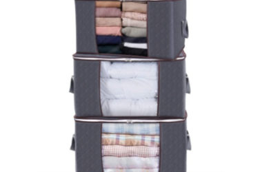 Wow! 3 Large, Collapsible Clothing Bins Just $11.99 (Reg. $30)!