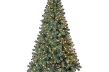 6.5 Foot Artificial Christmas Tree with Lights for $39.00!