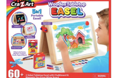 Cra-Z-Art 5-in-1 Portable Wooden Tabletop Art Easel Only $7.84 (Reg. $22)!