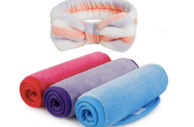 Makeup Remover Cloth 3 Pack + Spa Hairband Only $6.15!