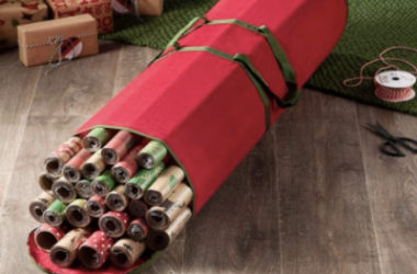 Christmas Wrapping Paper Storage Bag Only $5.99!