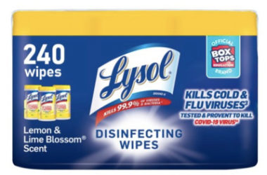 Lysol Disinfectant Wipes Just $6.25 (Reg. $30)!