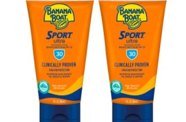 2 Bottles of Banana Boat Sport Ultra Sunscreen As Low As $4.82 Shipped!