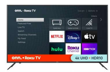 onn. 50” Class 4K UHD Roku Smart TV Just $148!