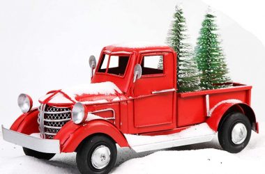 Red Vintage Christmas Truck for $15.11!!
