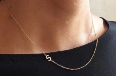 Sideways Initial Necklace Only $8.99 (Reg. $25)! Cute for a Valentine’s Day Gift!