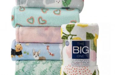 The Big One® Oversized Supersoft Plush Throw Just $9.17 (Reg. $27)!