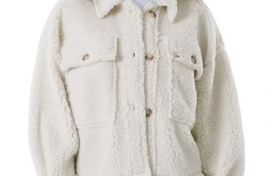 Still Available! Lee® Women’s Long Sleeve Cropped Sherpa Shirt Jacket Just $15 (Reg. $35)!