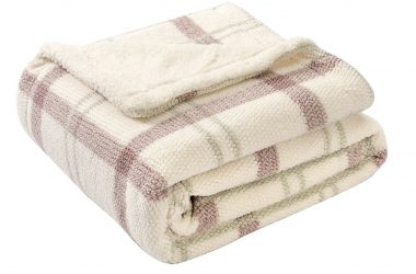 Plaid Sherpa Blanket Just $15 (Reg. $50)!