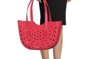 Time and Tru Women’s Molded Beach Tote Bag Just $14.50! Great Bogg Bag Dupe!