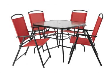 Mainstays Albany Lane 5-Piece Steel Patio Outdoor Dining Set Just $97!