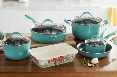 The Pioneer Woman Frontier Speckle Cookware Set Only $79 (Reg. $99)!