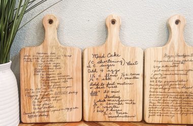LOVE This for Mother’s Day! Personalized Recipe Cutting Board for $39.99 (Reg. $55)!