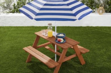 Kids Wooden Outdoor Picnic Table Only $54.99 (Reg. $90)!